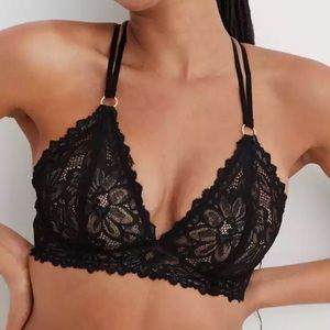 NWOT Aerie Real Power Wireless Push Up Sunkissed Lace Bra